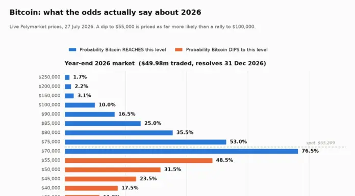 Bitcoin price prediction 2026: why $100K is only a 10% bet